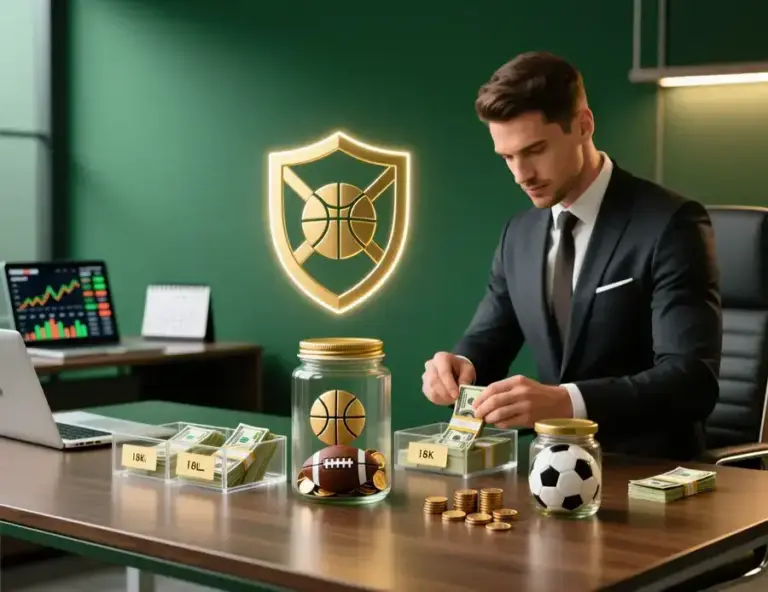 Gestión profesional de bankroll para apuestas deportivas con sistema de protección financiera